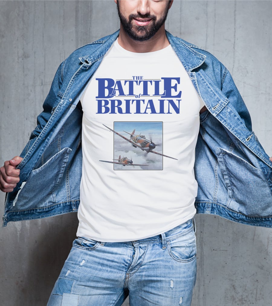 The Battle Of Britain Fighter Aircraft Iconic WWII Scene T-Shirt