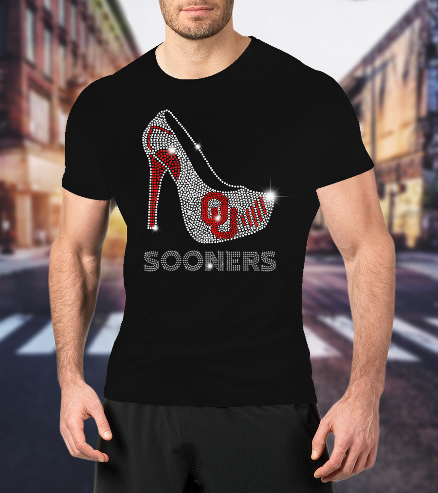 Oklahoma Sooners OU High Heel Sparkle T-Shirt