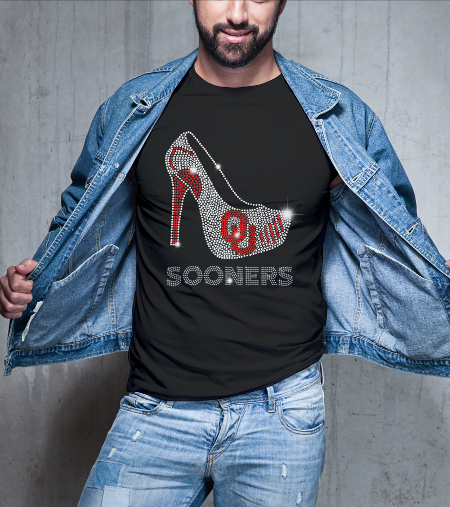 Oklahoma Sooners OU High Heel Sparkle T-Shirt