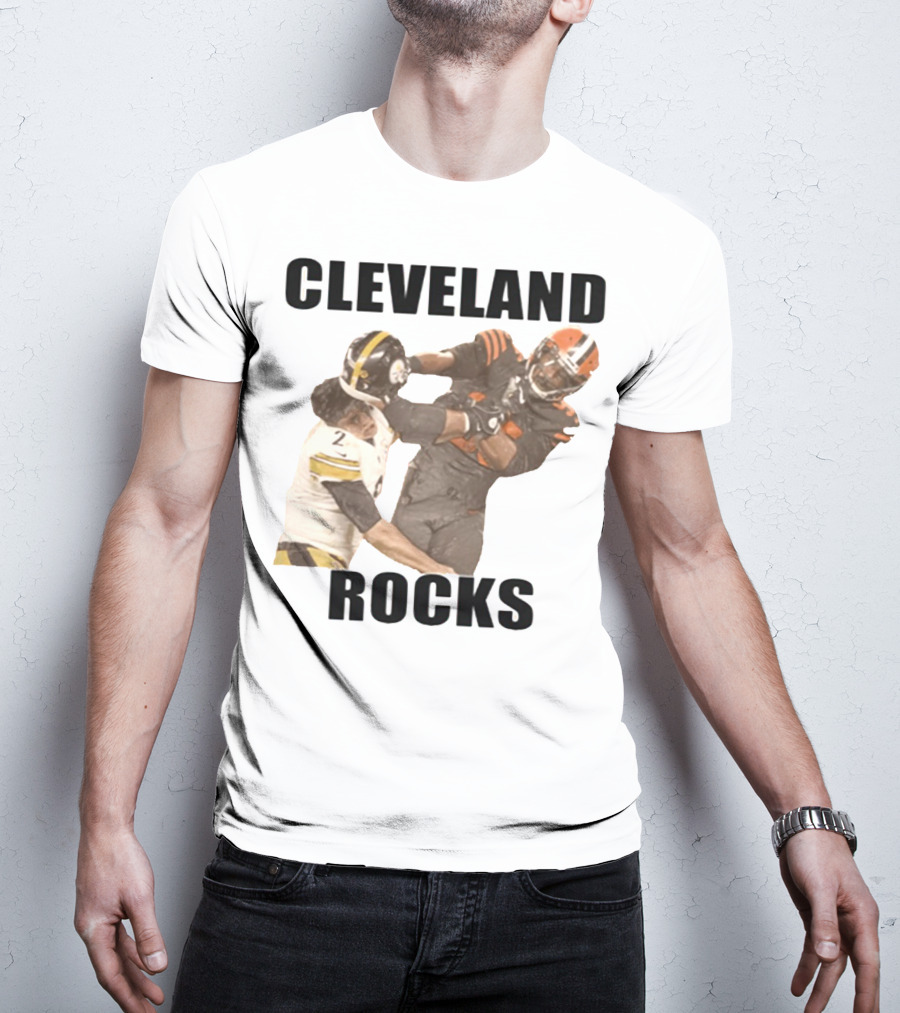Cleveland Rocks Rudolph Started It Football Rivalry Clash T-Shirt