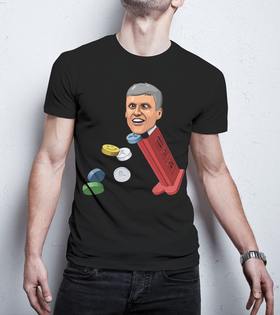 Jim’ll Paint It Dispenser With Flying Colorful Tablets T-Shirt
