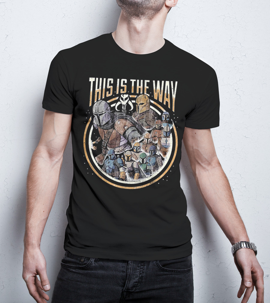 Boba Fett This Is The Way Star Wars Mandalorian Warriors T-Shirt