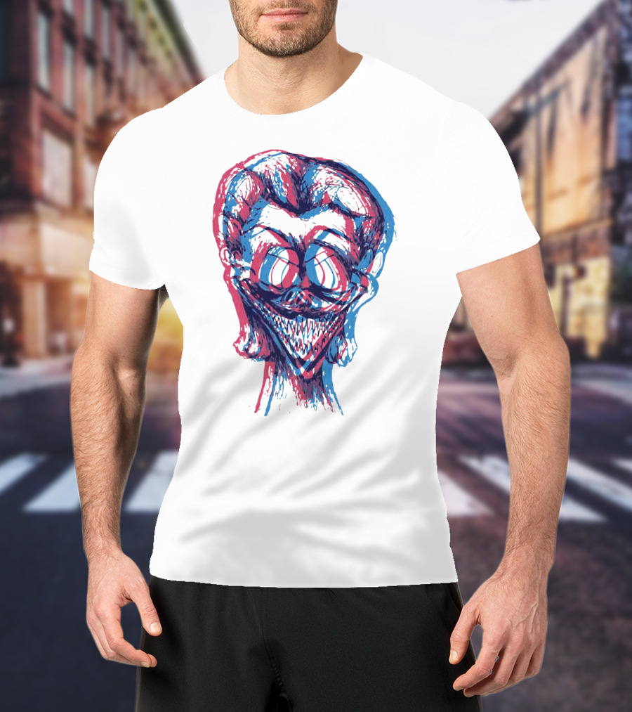 Pray For Albania Optical Illusion Joker Face T-Shirt