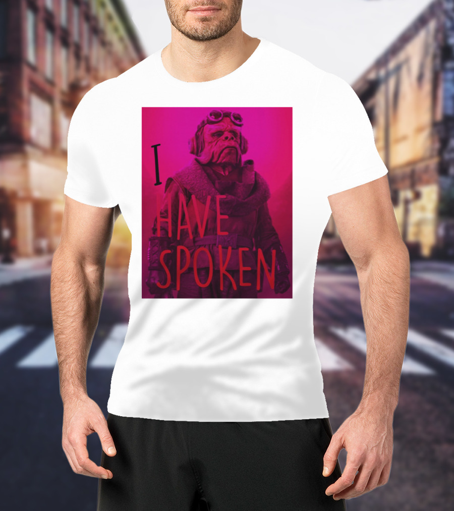The Mandalorian Kuiil Portrait I Have Spoken T-Shirt