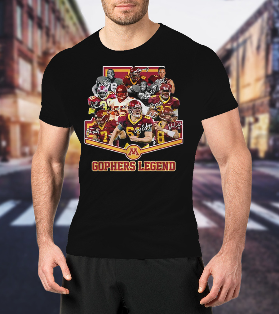 Gophers Legend Minnesota Golden Gophers Signatures T-Shirt