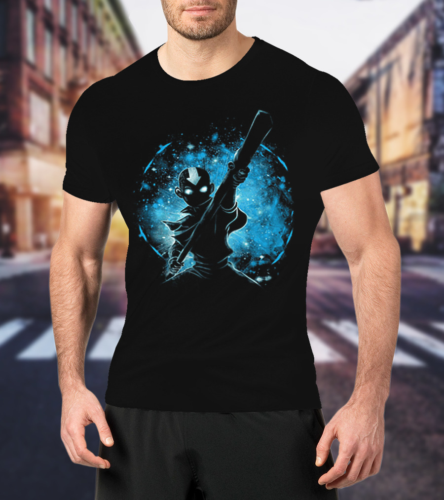 Aang Avatar Space Galaxy Adventure T-Shirt