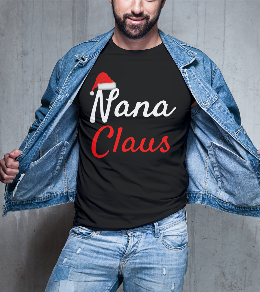 Nana Claus Santa Hat Festive Christmas T-Shirt