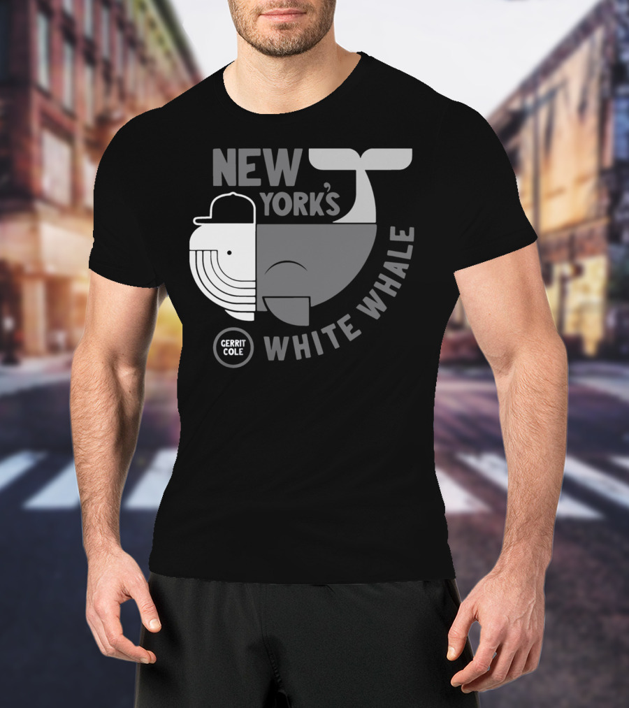 New York's Gerrit Cole White Whale Baseball T-Shirt
