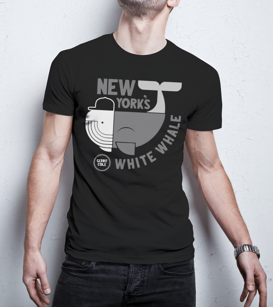 New York's Gerrit Cole White Whale Baseball T-Shirt