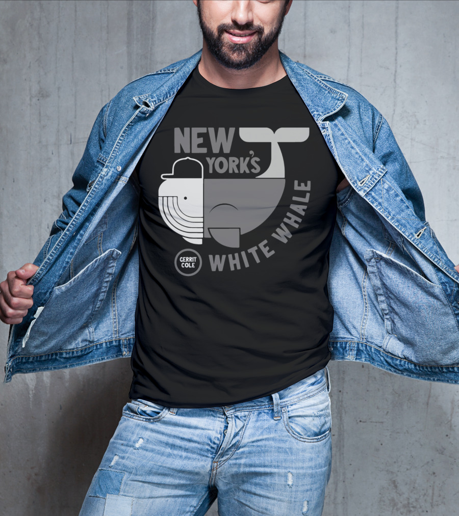 New York's Gerrit Cole White Whale Baseball T-Shirt