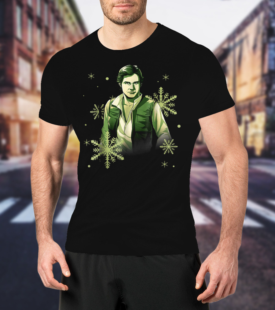 Star Wars Han Solo Christmas Noel Snowflake Fan T-Shirt