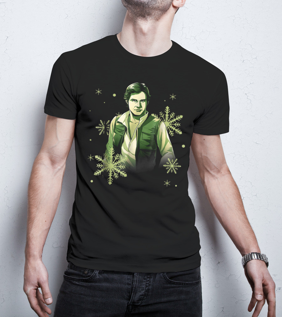 Star Wars Han Solo Christmas Noel Snowflake Fan T-Shirt