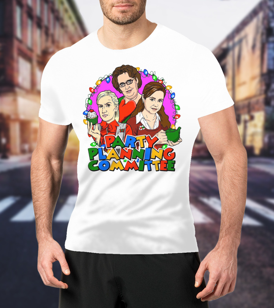 The Office Party Planning Committee Christmas Lights T-Shirt