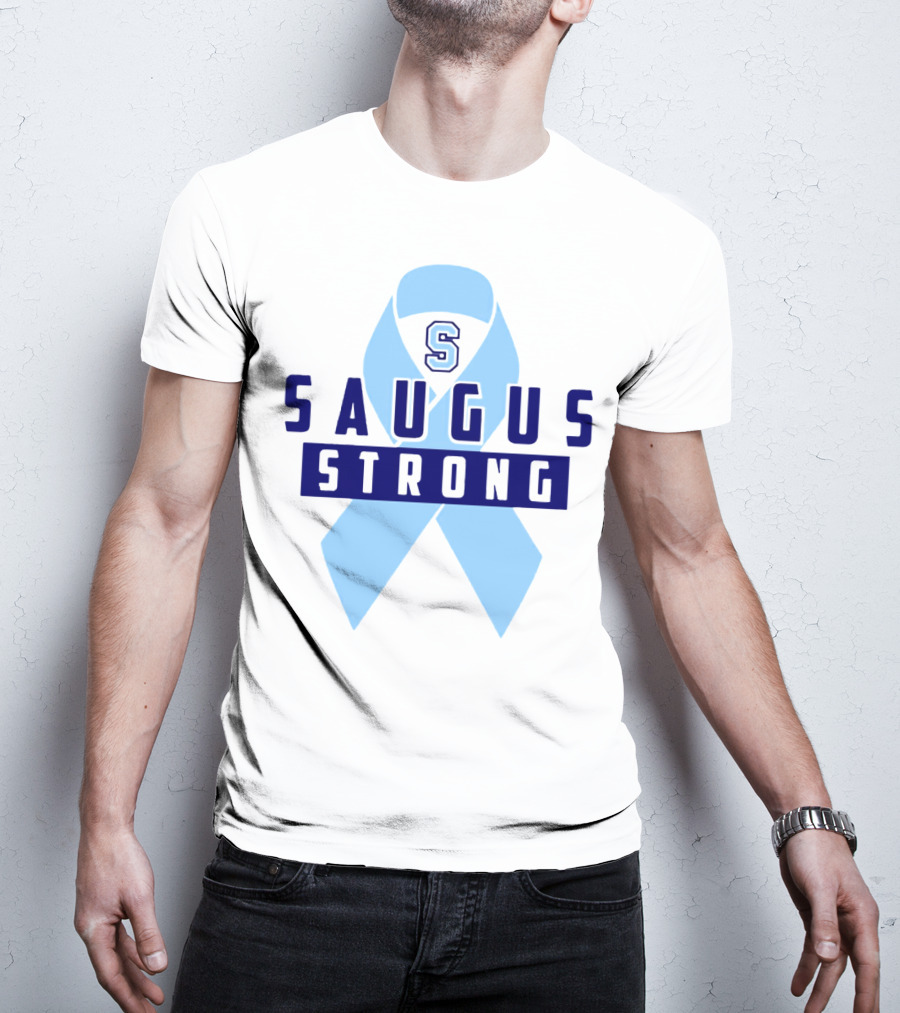 Saugus Strong Blue Ribbon S T-Shirt