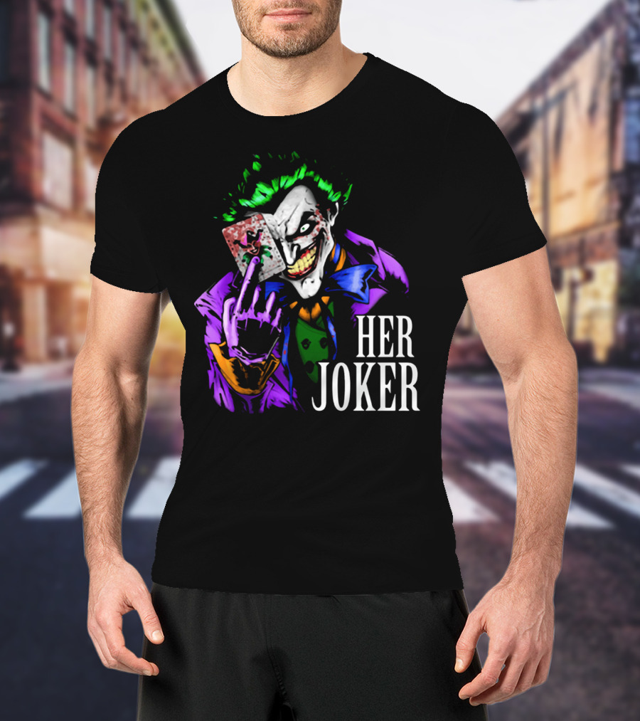 DC Comics Her Joker Playing Card Grinning Villain T-Shirt