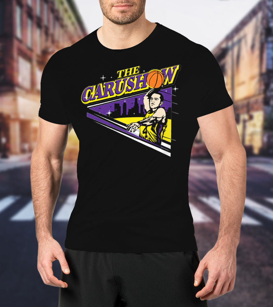 Alex Caruso The Carushow Basketball Los Angeles Skyline T-Shirt