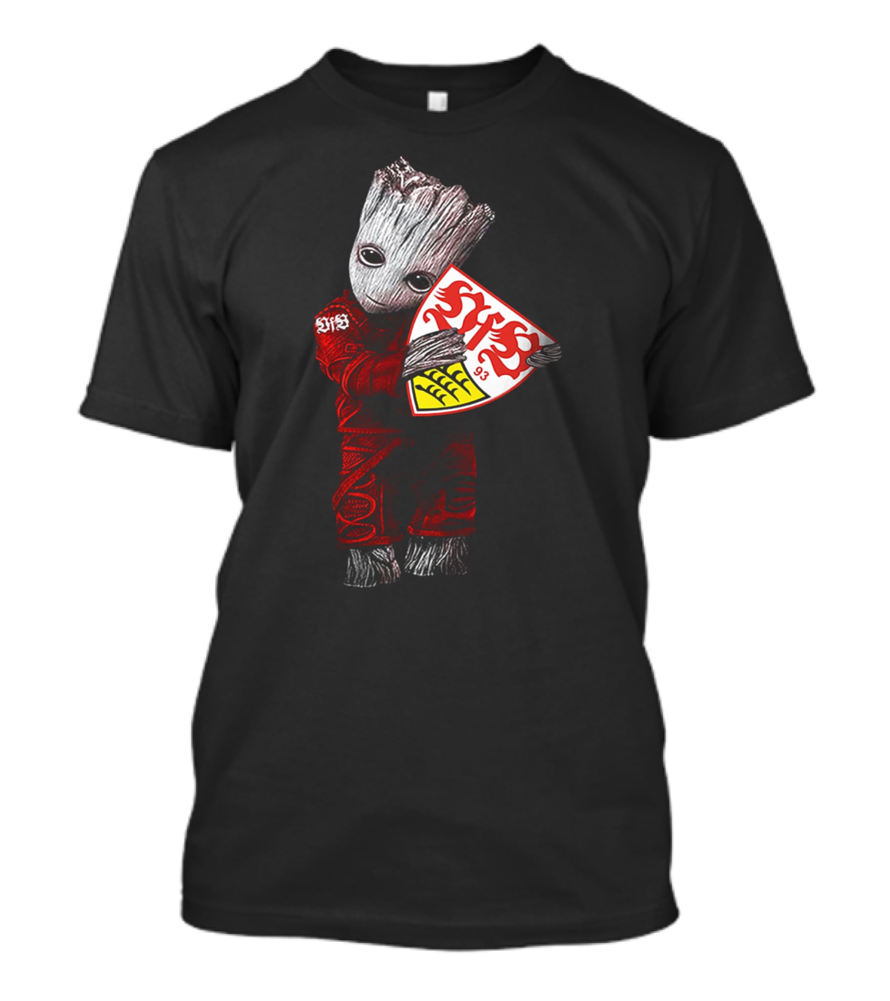 Baby Groot Hugging VfB Stuttgart T-Shirt