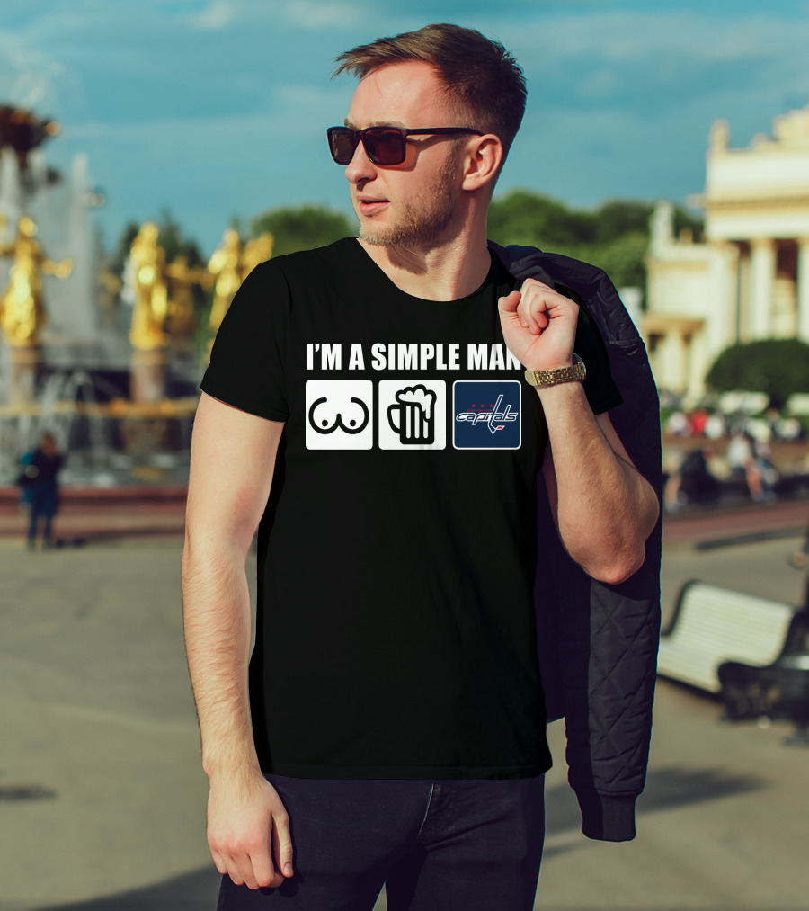 I'm A Simple Man Beer Capitals Logo Icons T-Shirt