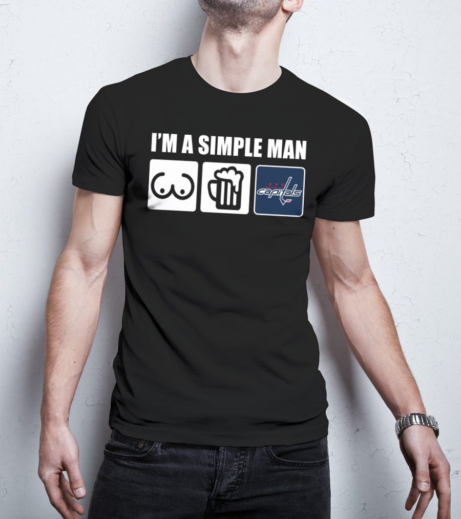 I'm A Simple Man Beer Capitals Logo Icons T-Shirt
