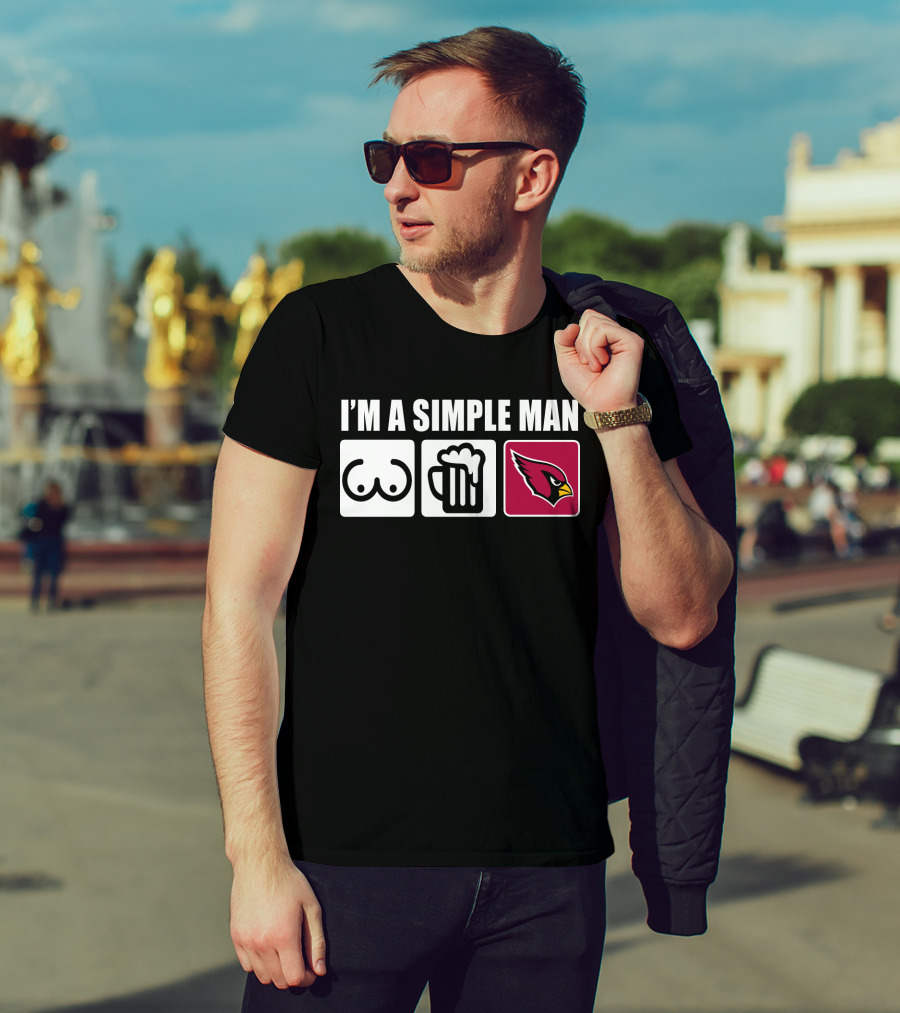 I'm A Simple Man Cardinals Iconic Symbols T-Shirt