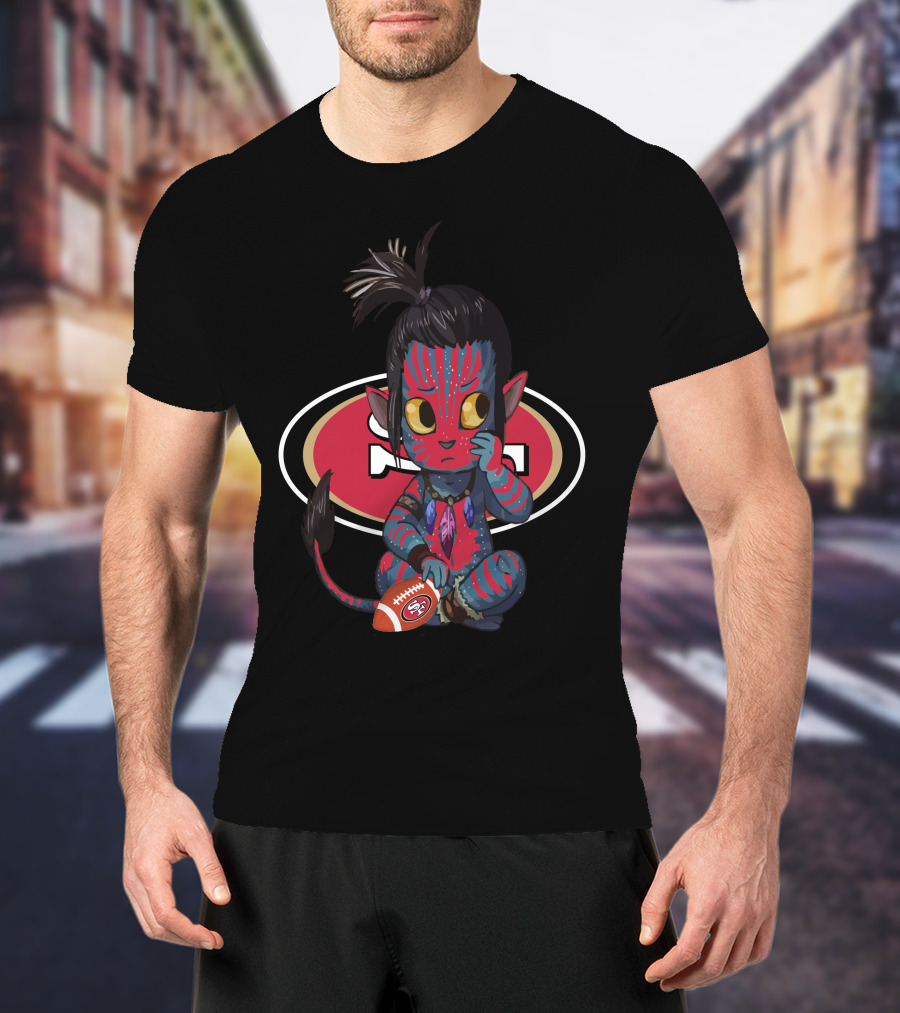 Avatar Meets 49ers NFL Team Football Crossover T-Shirt