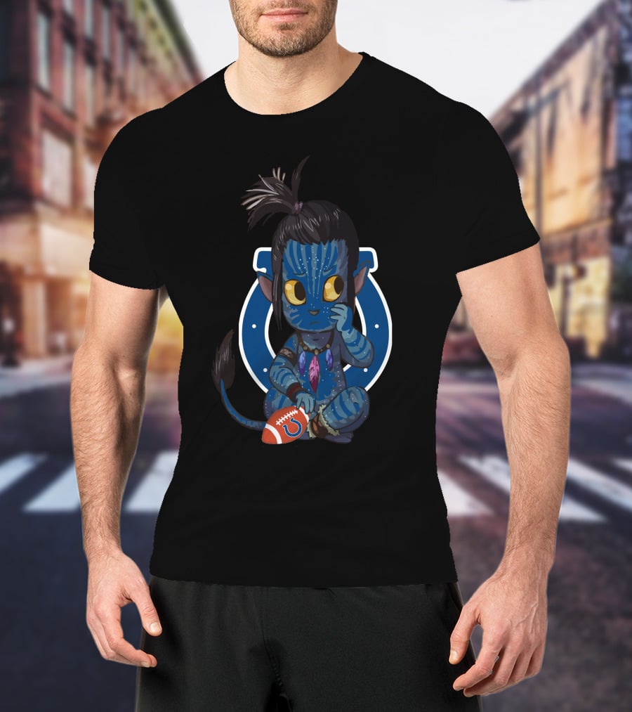 Colts Avatar Alien Football Character Fusion T-Shirt