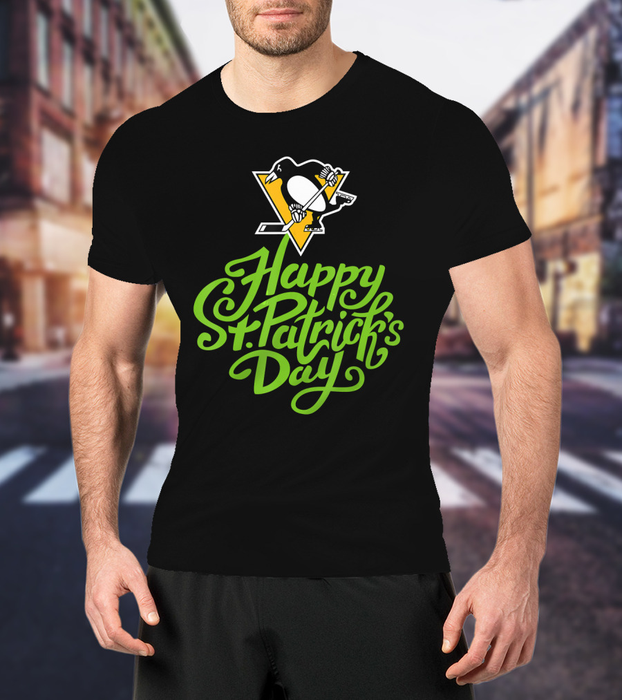 Happy St. Patrick's Day Pittsburgh Penguins T-Shirt