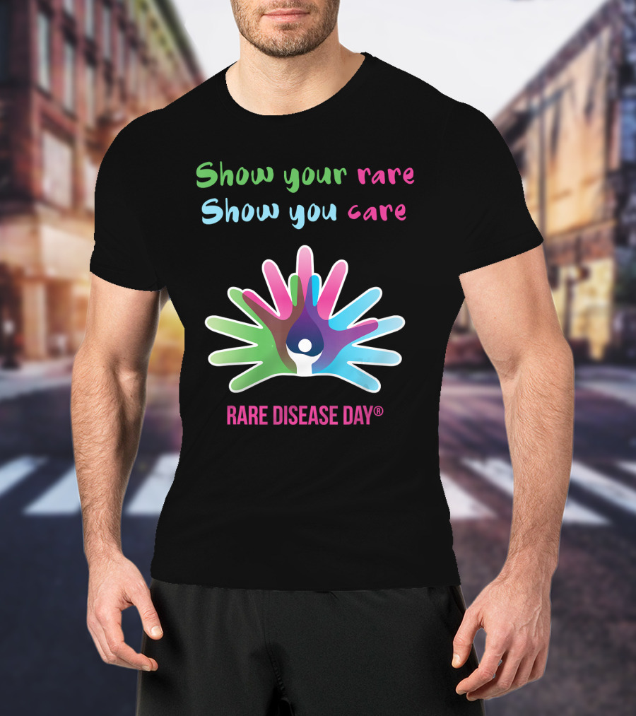 Show Your Rare Show You Care Rare Disease Day Awareness T-Shirt