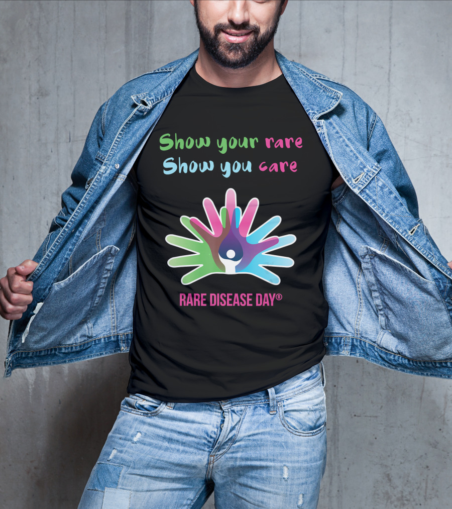 Show Your Rare Show You Care Rare Disease Day Awareness T-Shirt