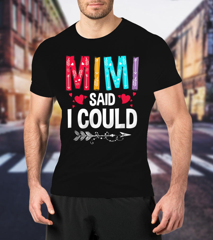 Mimi Said I Could Colorful Arrow Hearts T-Shirt