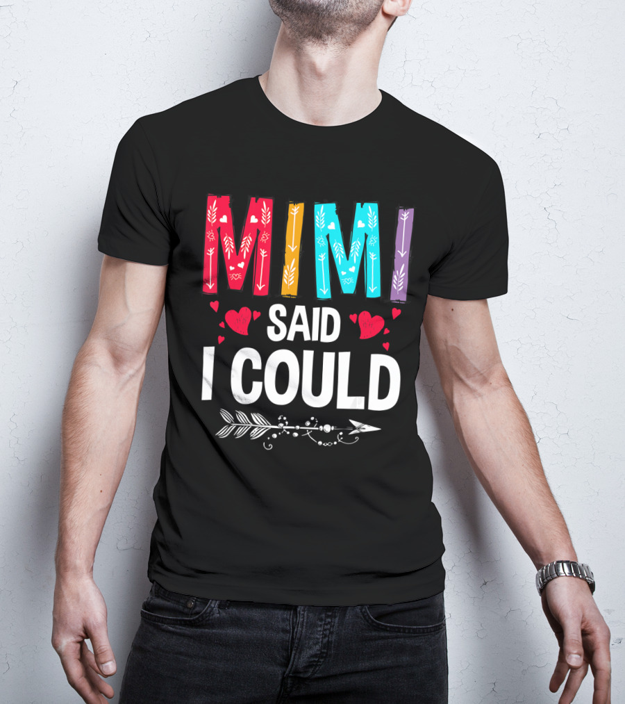 Mimi Said I Could Colorful Arrow Hearts T-Shirt
