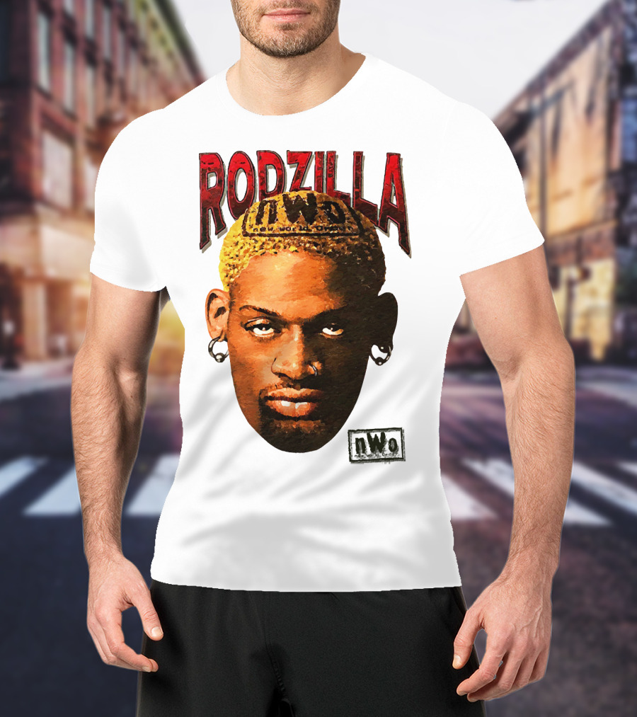 Dennis Rodman Rodzilla NWo Wrestling Legend The Worm T-Shirt