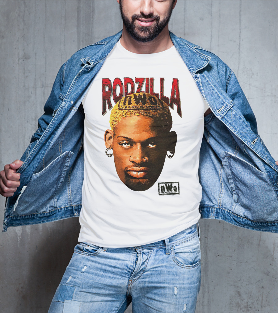 Dennis Rodman Rodzilla NWo Wrestling Legend The Worm T-Shirt