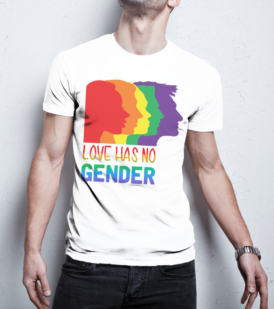 LOVE HAS NO GENDER Unconditional Love Multicolor T-Shirt
