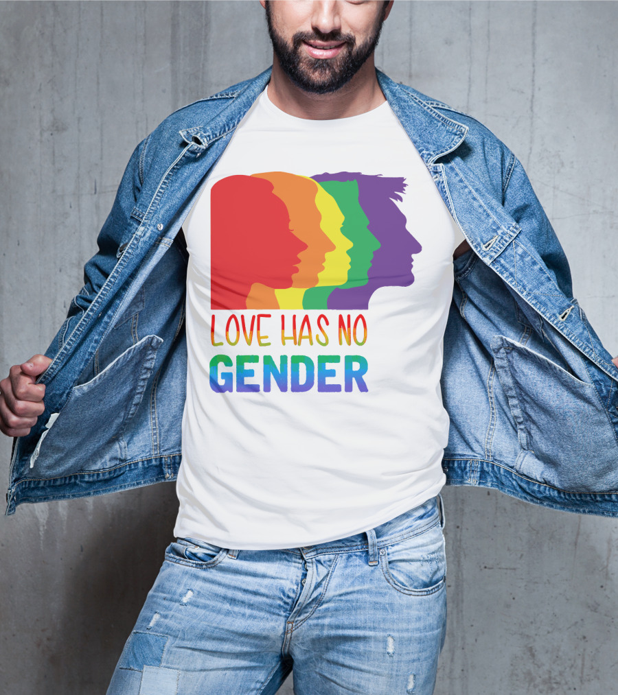 LOVE HAS NO GENDER Unconditional Love Multicolor T-Shirt