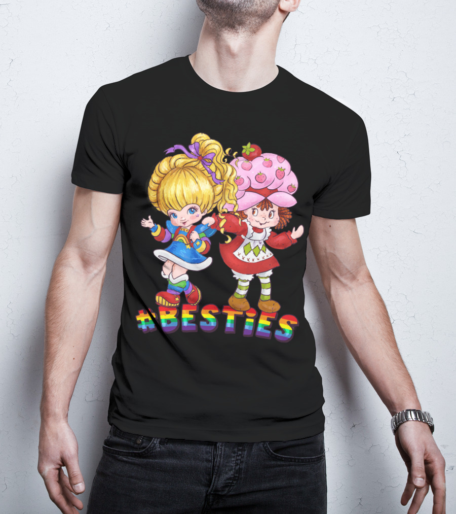 BESTIES Rainbow Brite Strawberry Shortcake T-Shirt