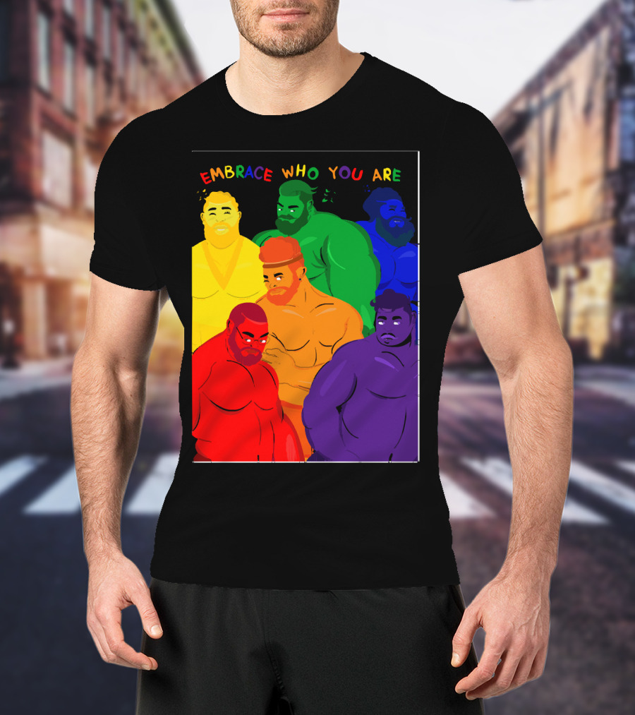 EMBRACE WHO YOU ARE Rainbow Body Diversity T-Shirt