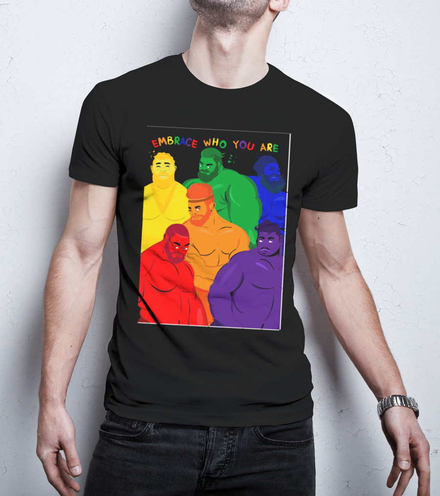 EMBRACE WHO YOU ARE Rainbow Body Diversity T-Shirt