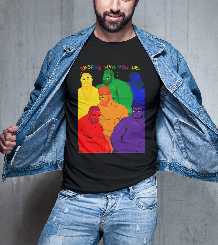 EMBRACE WHO YOU ARE Rainbow Body Diversity T-Shirt