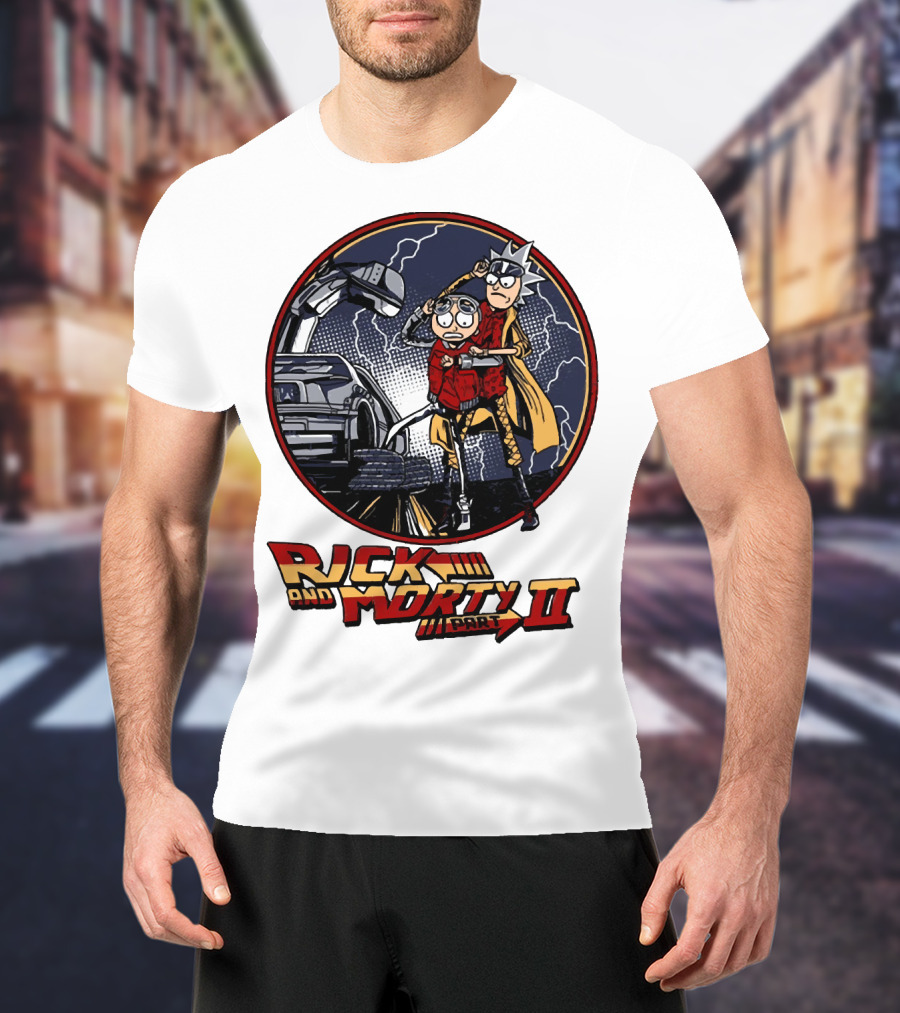 Rick And Morty Part II Back To The Future T-Shirt