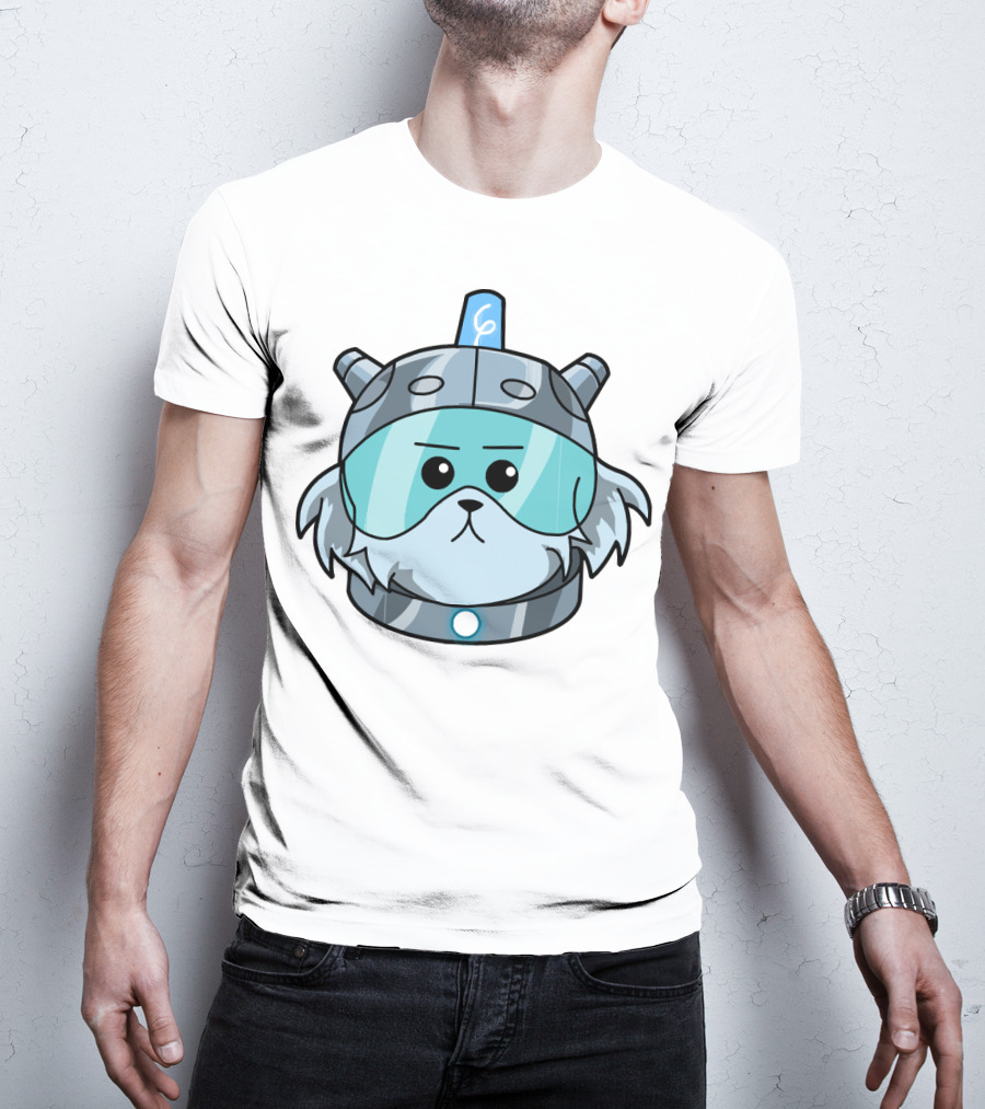 Snowball Rick And Morty Helmeted Dog T-Shirt