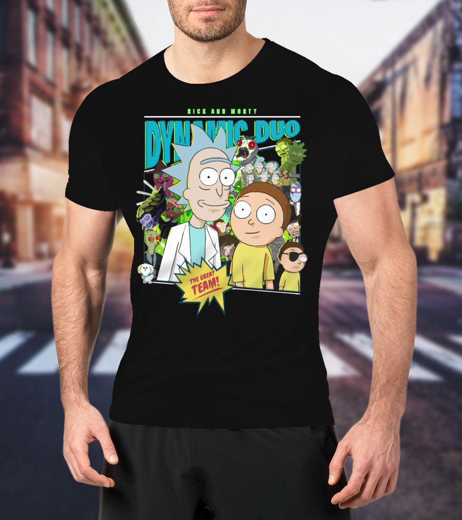 Rick And Morty Dynamic Duo The Great Team T-Shirt