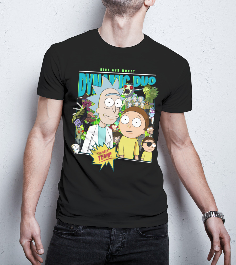 Rick And Morty Dynamic Duo The Great Team T-Shirt