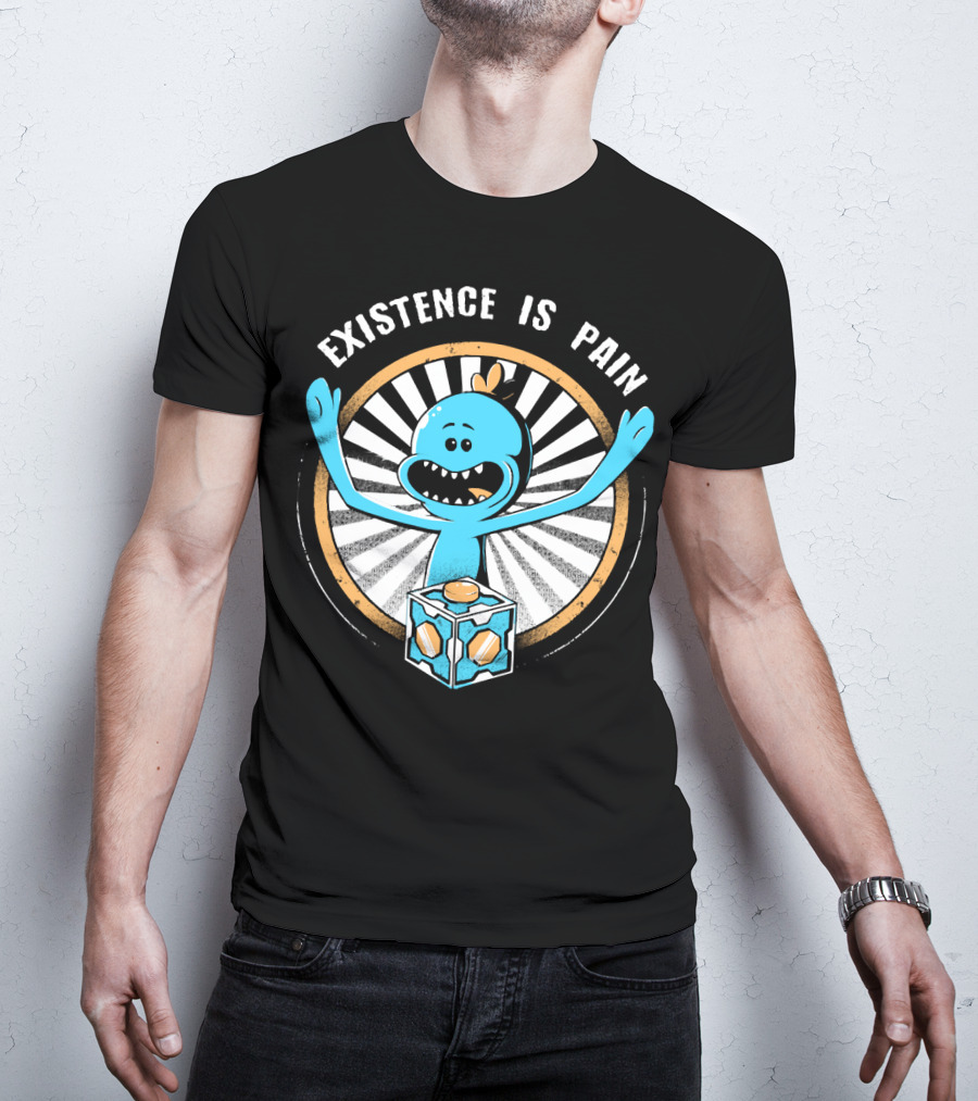 Existence Is Pain Mr. Meeseeks Rick And Morty Cube T-Shirt