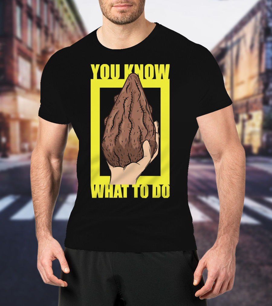 Morty Mega Seeds You Know What To Do Hand Holding Brown Seed T-Shirt