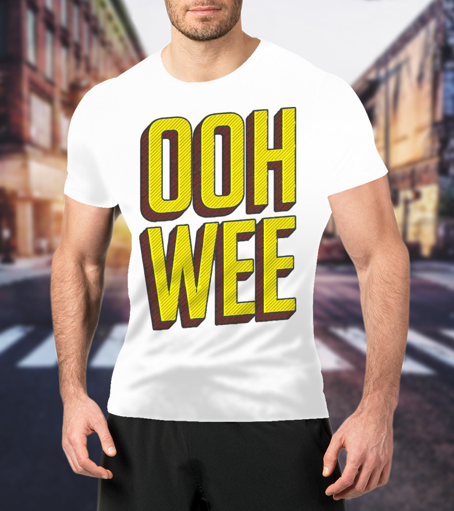 OOH WEE Mr. Poopy Butthole Bold Yellow Comic T-Shirt