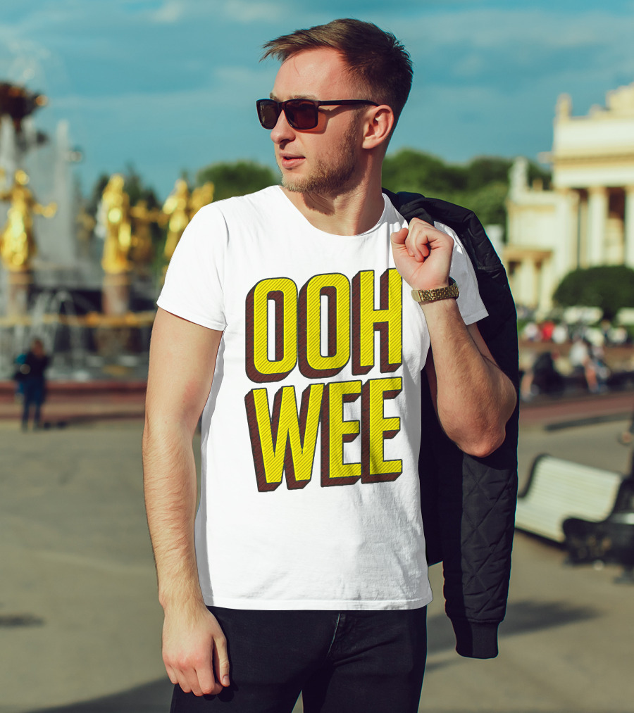 OOH WEE Mr. Poopy Butthole Bold Yellow Comic T-Shirt
