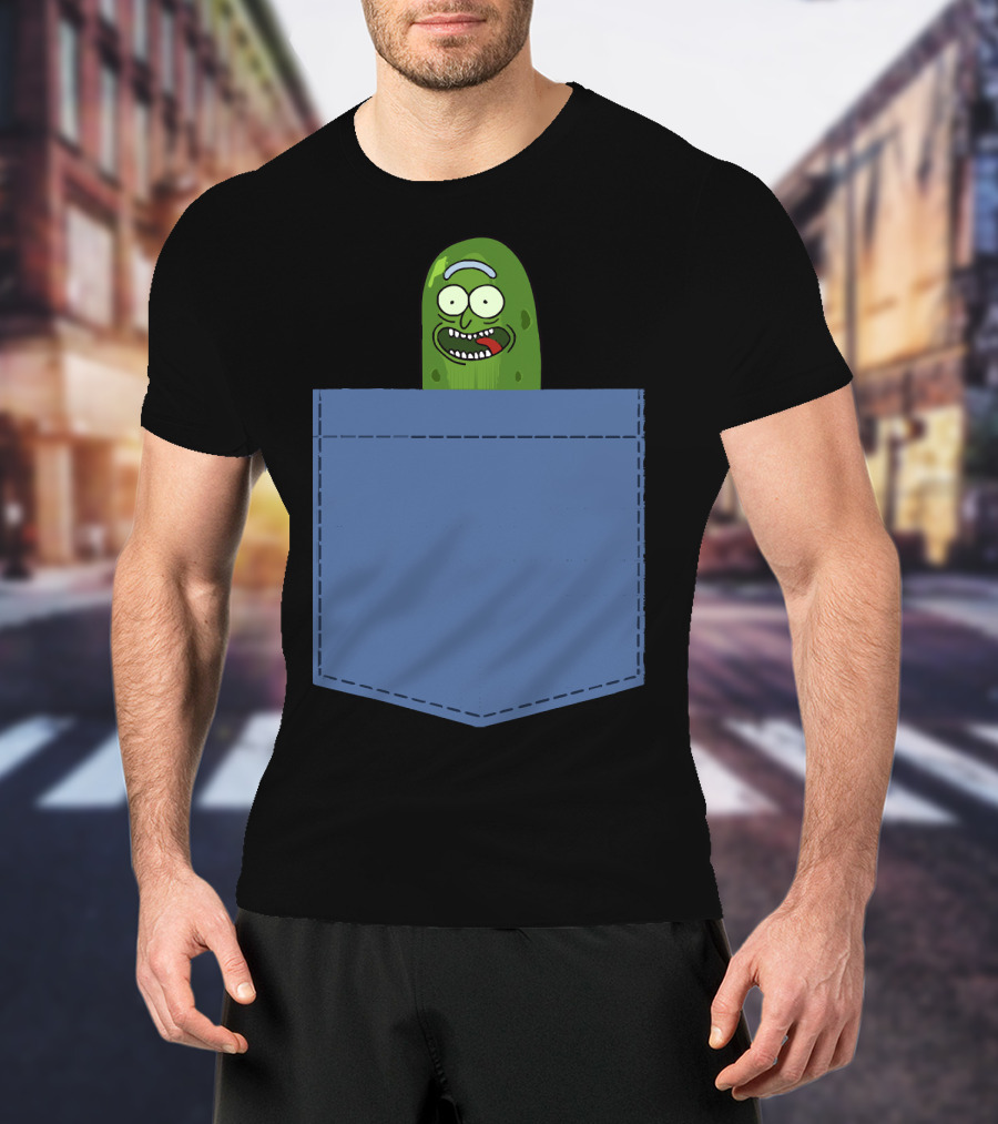 Pickle Rick Pocket Adventure T-Shirt