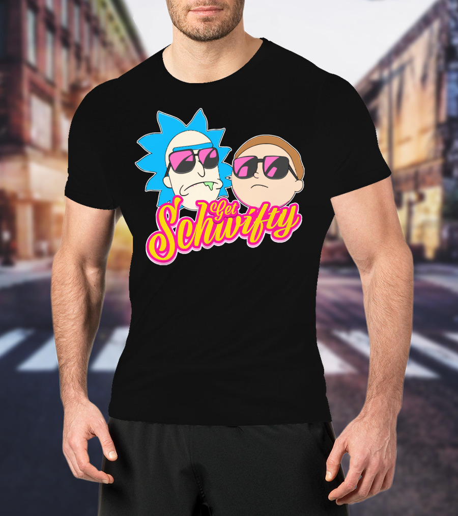 Rick And Morty Get Schwifty Sunglasses Edition T-Shirt