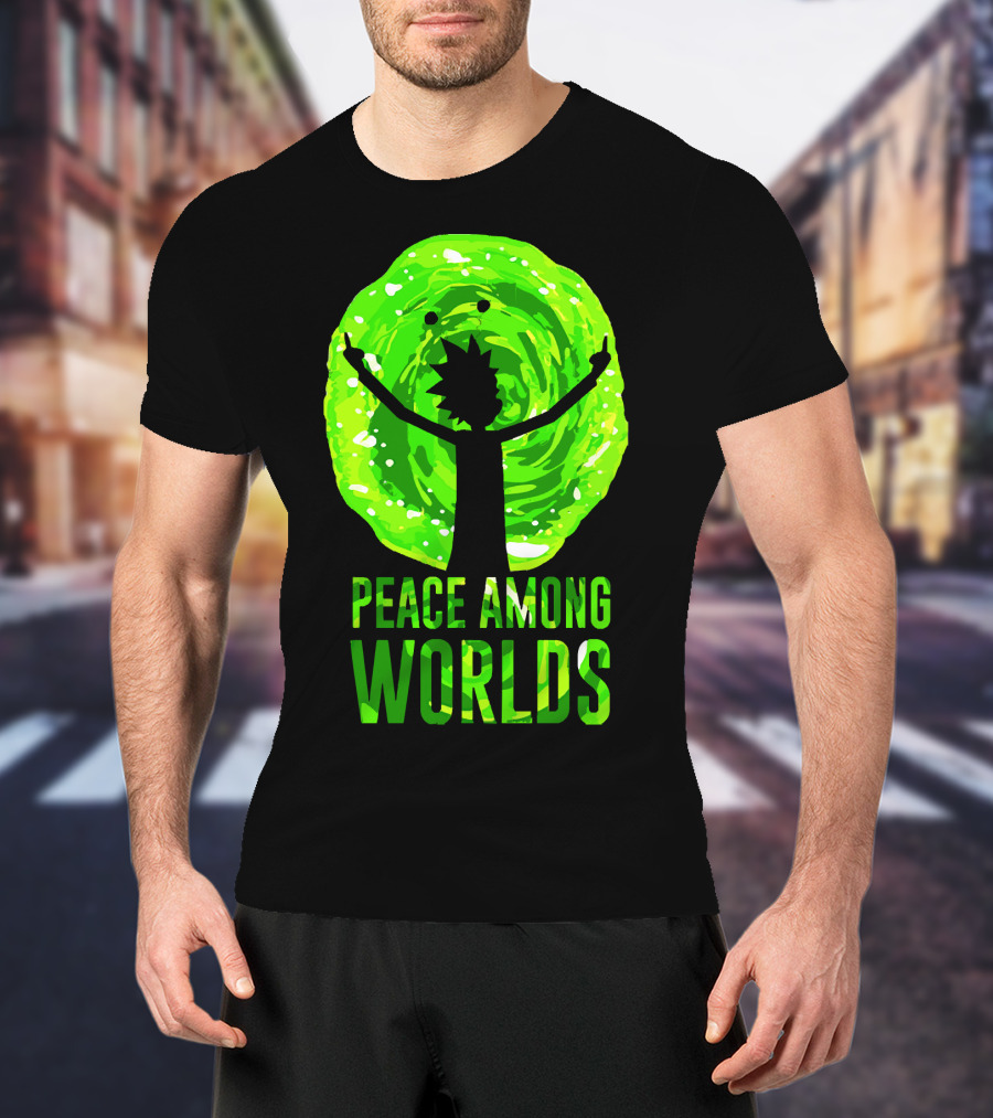 Rick And Morty Peace Among Worlds Portal T-Shirt